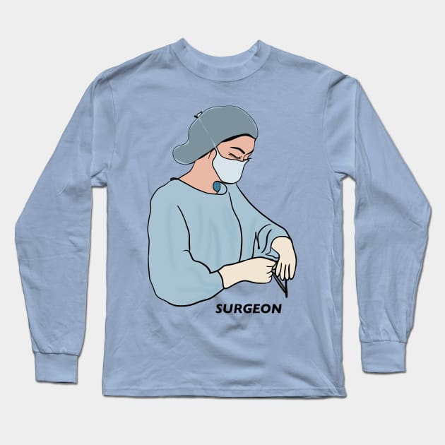 Surgeon Long Sleeve T-Shirt by Mermaidssparkle